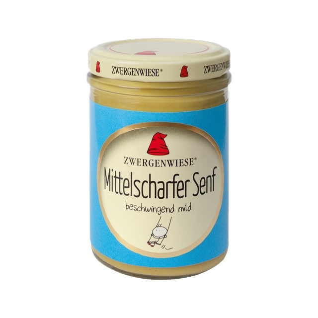 Mustar mediu Fara Gluten Bio Zwergenwiese 160 ml