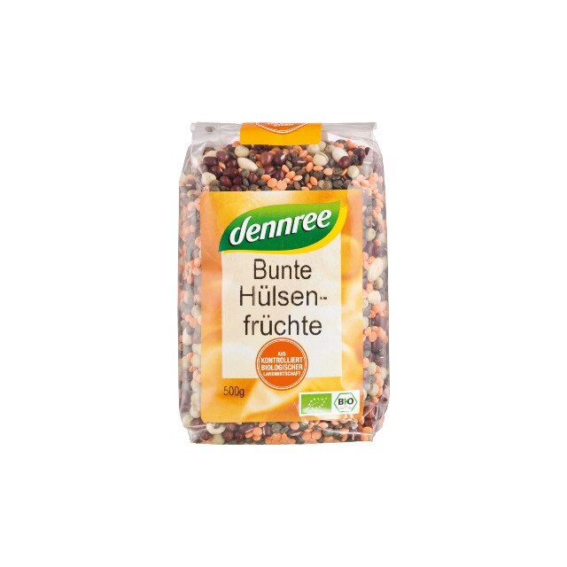 Mix colorat din leguminoase Bio Dennree 500 g