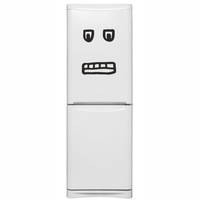 sticker decorativ pentru perete modern bucatarie frigider sau camera copilului love smiley face emoji suparat negru 30 x 40 cm imagen 15_0_
0
