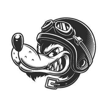 Sticker decorativ modern, Pentru camera copiilor, Benzi desenate, Animatie, Caine Aviator, PVC autocolant, Negru, 100 x 85 cm Sticker decorativ modern, Pentru camera copiilor, Benzi desenate, Animatie, Caine Aviator, PVC autocolant, Negru, 100 x 85 cm