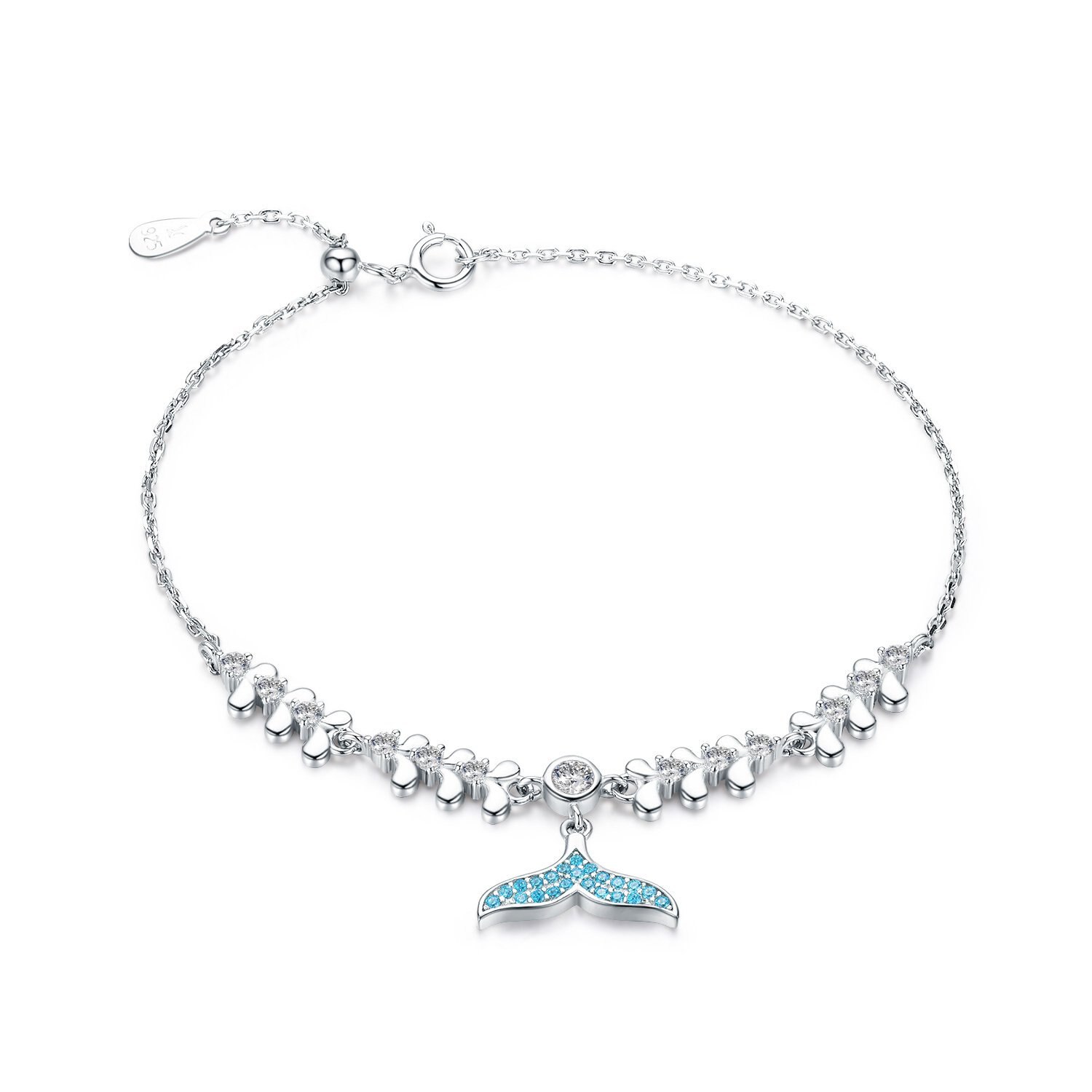 Bratara din argint Blue Mermaid Tale