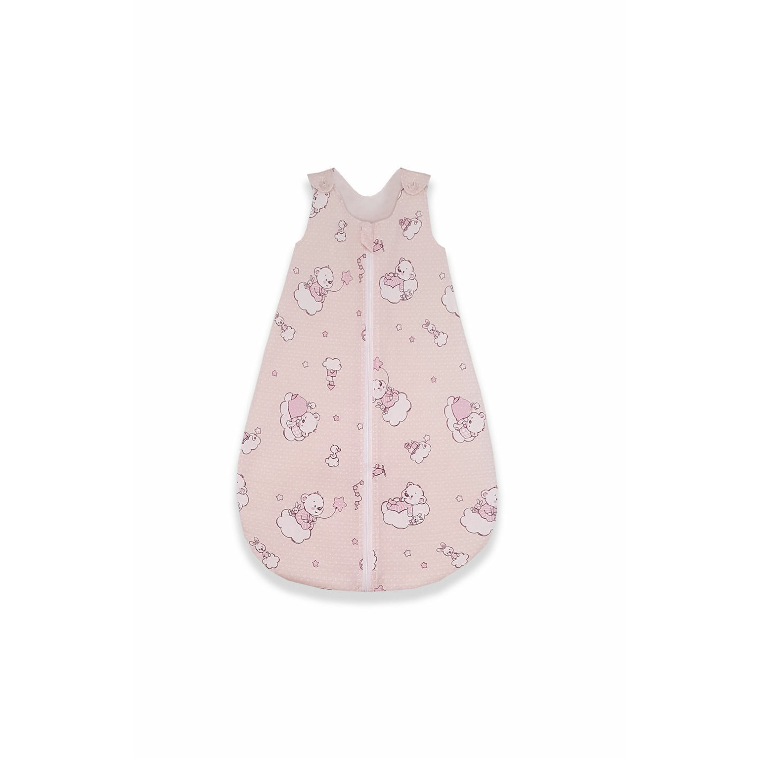 Sac de dormit, KidsDecor, primavara 0.8 tog Ursuletul Martinica roz 60 cm