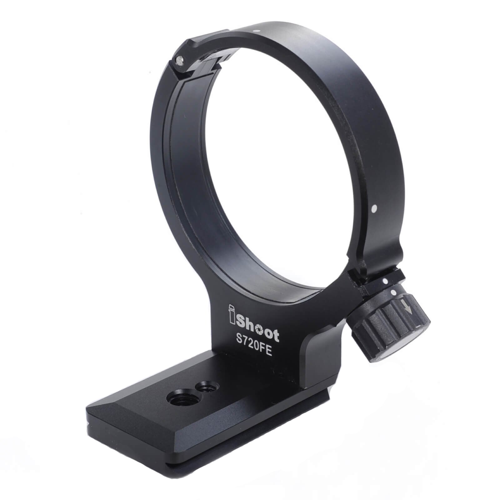 Inel trepied iShoot IS-S720FE pentru obiectiv Sony FE 70-200mm f/4 G OSS SEL70200G, Quick release, compatibil cu sistem ARCA, Negru