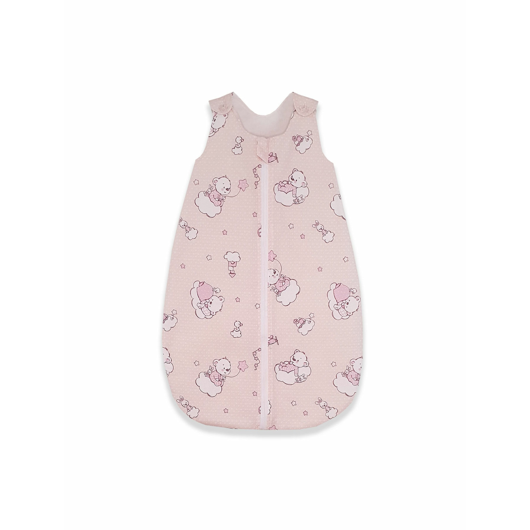 Sac de dormit, KidsDecor, vara 0.5 tog Ursuletul Martinica roz 70 cm