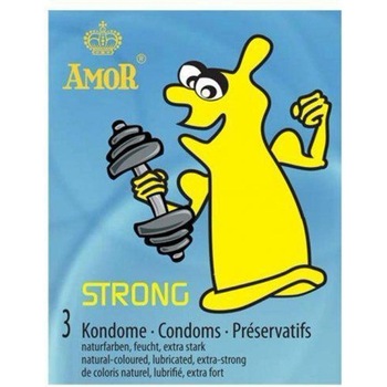 Prezervative AMOR Strong 3 Buc Prezervative AMOR Strong 3 Buc