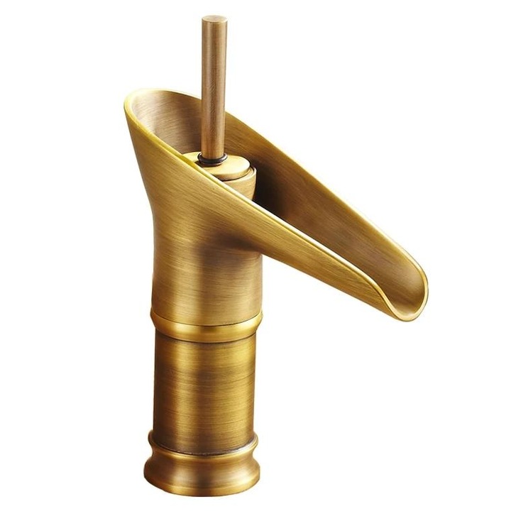 Baterie lavoar cascada inaltime medie bronz antichizat TRENDY S