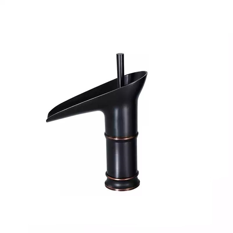 Baterie lavoar cascada inaltime medie negru antichizat TRENDY S
