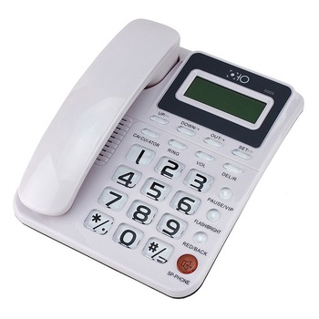 Telefon fix Oho 5005, FSK/DTMF, calculator, calendar, memorie, Alb Telefon fix Oho 5005, FSK/DTMF, calculator, calendar, memorie, Alb