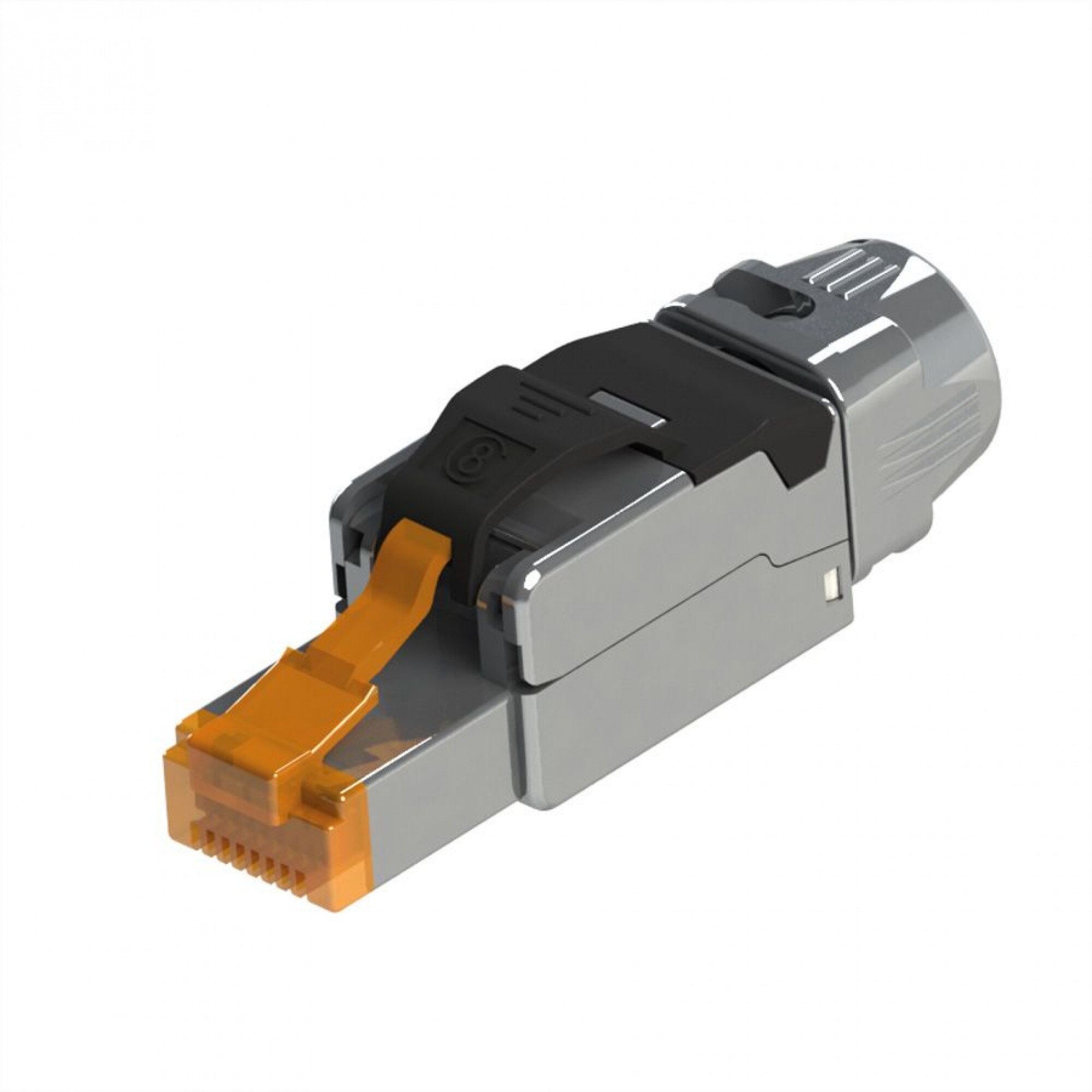 Conector RJ45 cat 8.1 pentru fir solid AWG 22 - 24, Roline 21.17.3086