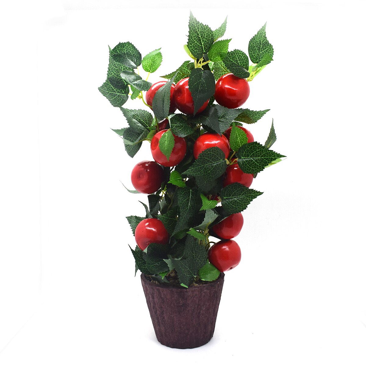 Aranjament flori artificiale in ghiveci, rosu, D2829-4