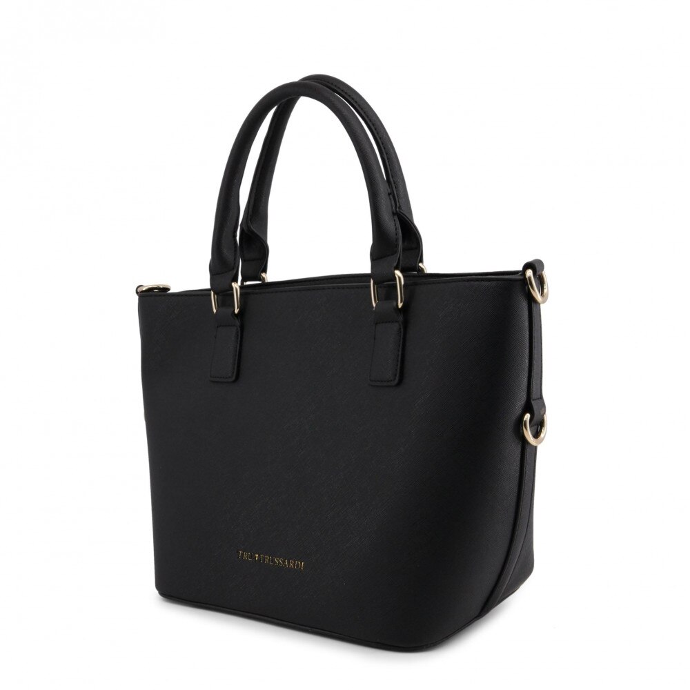 Geanta de piele, Trussardi, neagra, femei