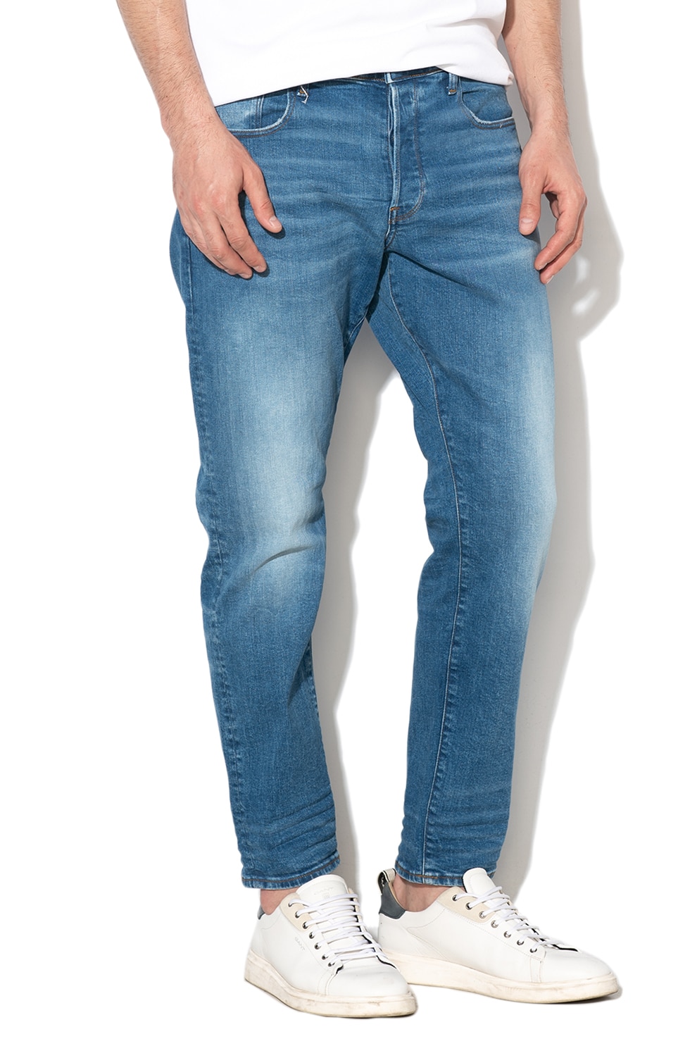 G-Star RAW, Blugi drepti cu croiala conica, Albastru