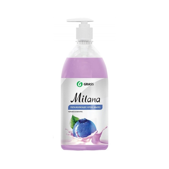 Sapun lichid crema Coacaze si Iaurt Cu Pompita Milana Grass 500ml