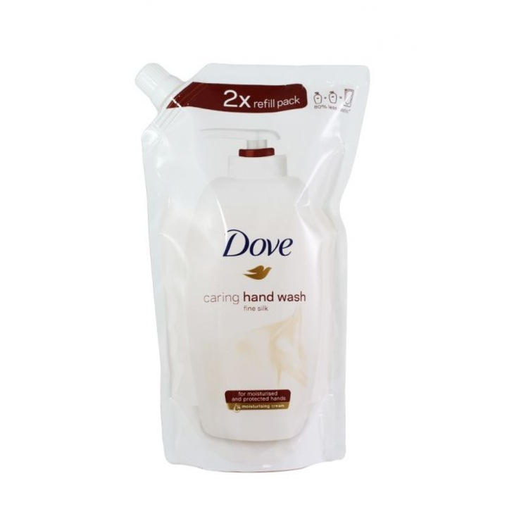 Set 10 bucati, Dove sapun lichid rezerva ,500 ml, Fine Silk