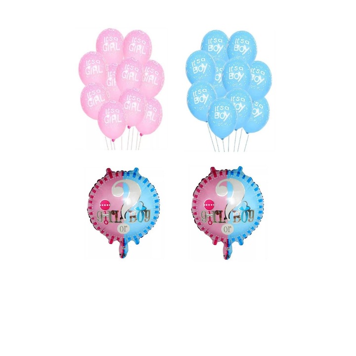 14 db Baby Shower Girl&Boy lufi készlet