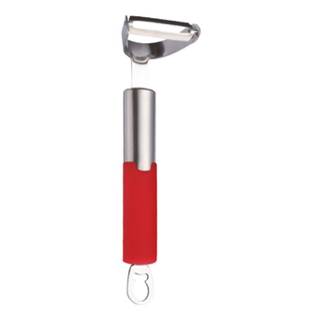 Curatator legume Peterhof, material inox, maner ergonomic, rosu PH-12119-RD Curatator legume Peterhof, material inox, maner ergonomic, rosu PH-12119-RD