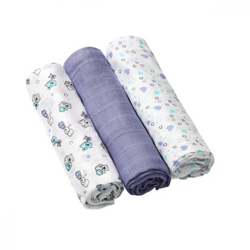 Set 3 scutece din bumbac si bambus Baby Ono Bamboo 05 Mov inchis Set 3 scutece din bumbac si bambus Baby Ono Bamboo 05 Mov inchis