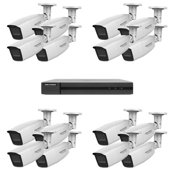 Kit sistem supraveghere HiWatch DVR UltraHD 1440p H.265 Pro + 16 camere TurboHD 4 MP exterior Kit sistem supraveghere HiWatch DVR UltraHD 1440p H.265 Pro + 16 camere TurboHD 4 MP exterior