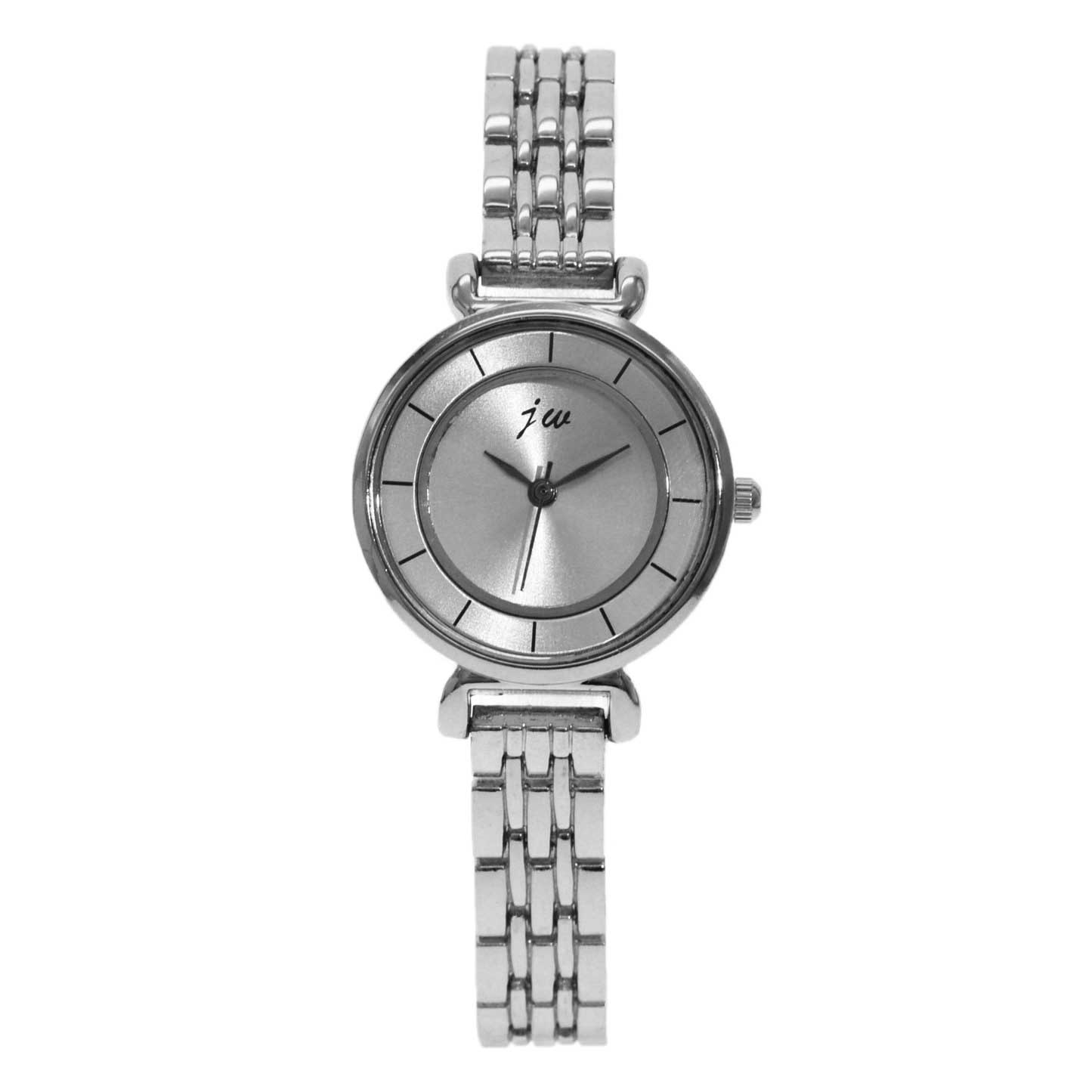 Ceas jw Dama Quartz Casual Elegant Argintiu, PN999316SR, curea din metal (zale), afisaj Analog