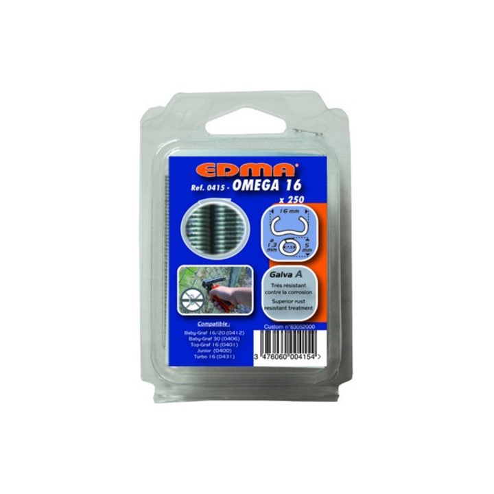 Capse galvanizate A OMEGA 16/250pcs