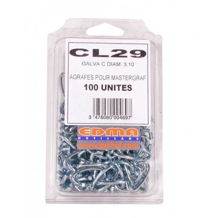 Capse galvanizate CL29 A GALVA 3/100pcs