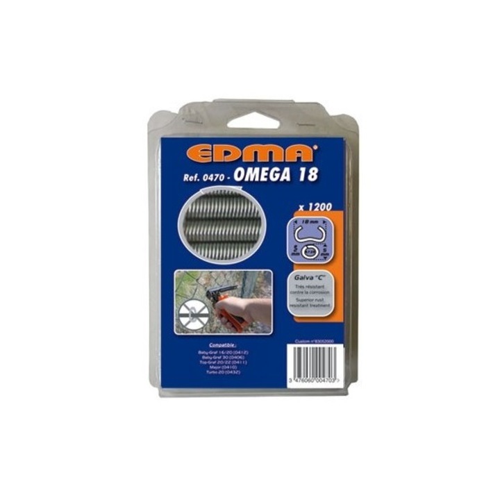 Capse galvanizate OMEGA 18/1200pcs