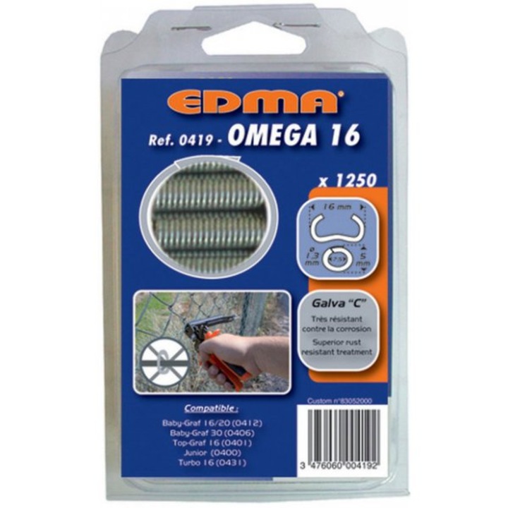 Capse galvanizate A Omega 16/1250pcs