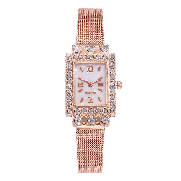 Ceas Viser Dama Quartz Casual Elegant Rose, PN999690RE, curea din metal (mesh), afisaj Analog