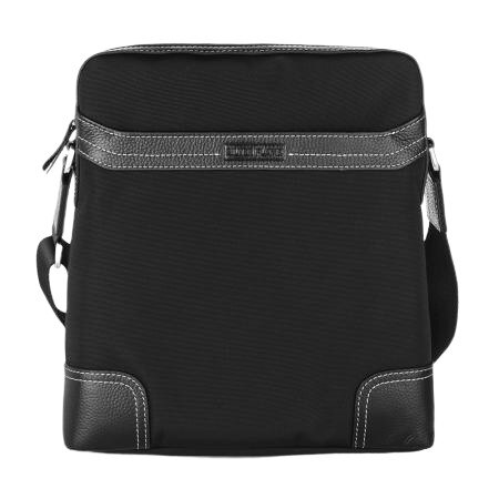 Geanta de umar pentru barbati, Silver Flame, LF03M, Negru