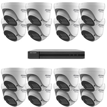 Kit sistem supraveghere HiWatch DVR UltraHD H.265 Pro + 16 camere TVI 4 MP exterior Kit sistem supraveghere HiWatch DVR UltraHD H.265 Pro + 16 camere TVI 4 MP exterior