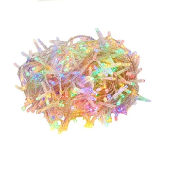 Instalatie Brad de Craciun, 100 LED Multicolor, Lungime 6m - Cablu de Instalatii cu Beculete pentru Sarbatori de Iarna Cablu Alb Instalatie Brad de Craciun, 100 LED Multicolor, Lungime 6m - Cablu de Instalatii cu Beculete pentru Sarbatori de Iarna Cablu Alb
