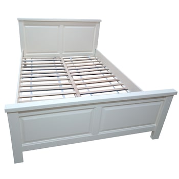 Pat lemn masiv Marius 120x200 cm, crem, Ramely Pat lemn masiv Marius 120x200 cm, crem, Ramely