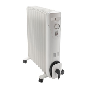Radiator pe ulei, Equation, portabil, 2500 W, alb Radiator pe ulei, Equation, portabil, 2500 W, alb