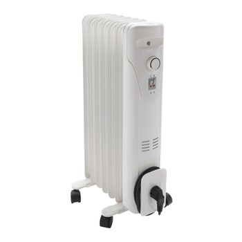 Radiator pe ulei, Equation, portabil, 1500 W, alb Radiator pe ulei, Equation, portabil, 1500 W, alb