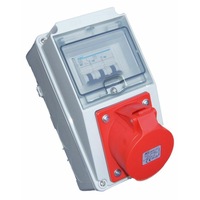 panou electric xbs 5 module din plastic 5 poli 32a ip44 organizare de santier fara legaturi  fara fire imagen 21_0_
0