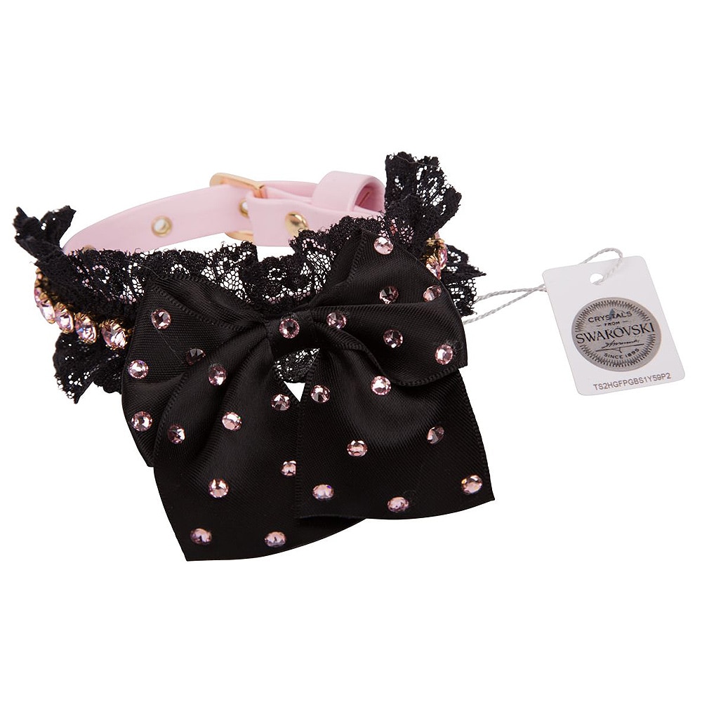 Zgarda caini Charlotte's Dress Selene decorata cu cristale 25 cm