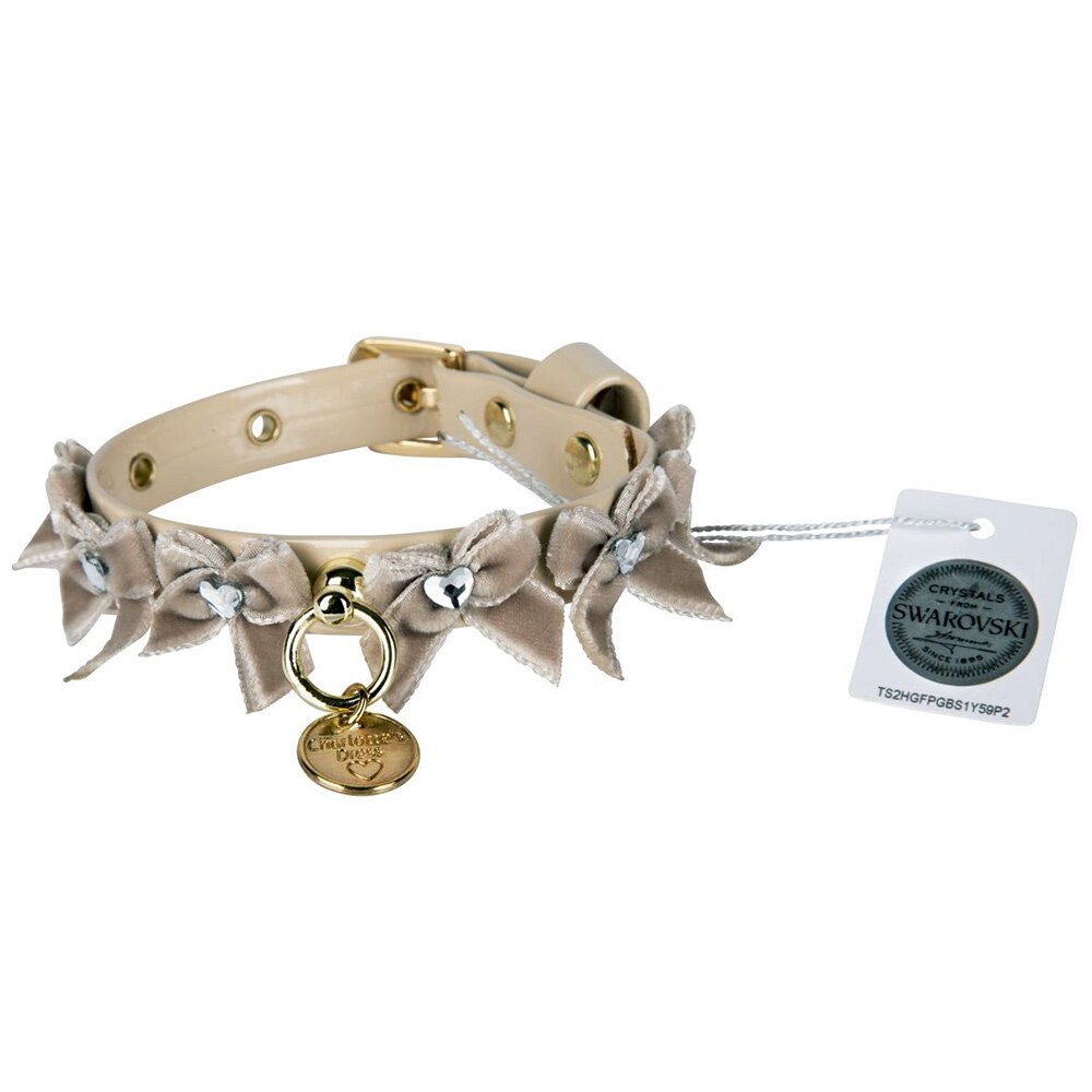 Zgarda caini Charlotte's Dress Liuba Bej 25 cm