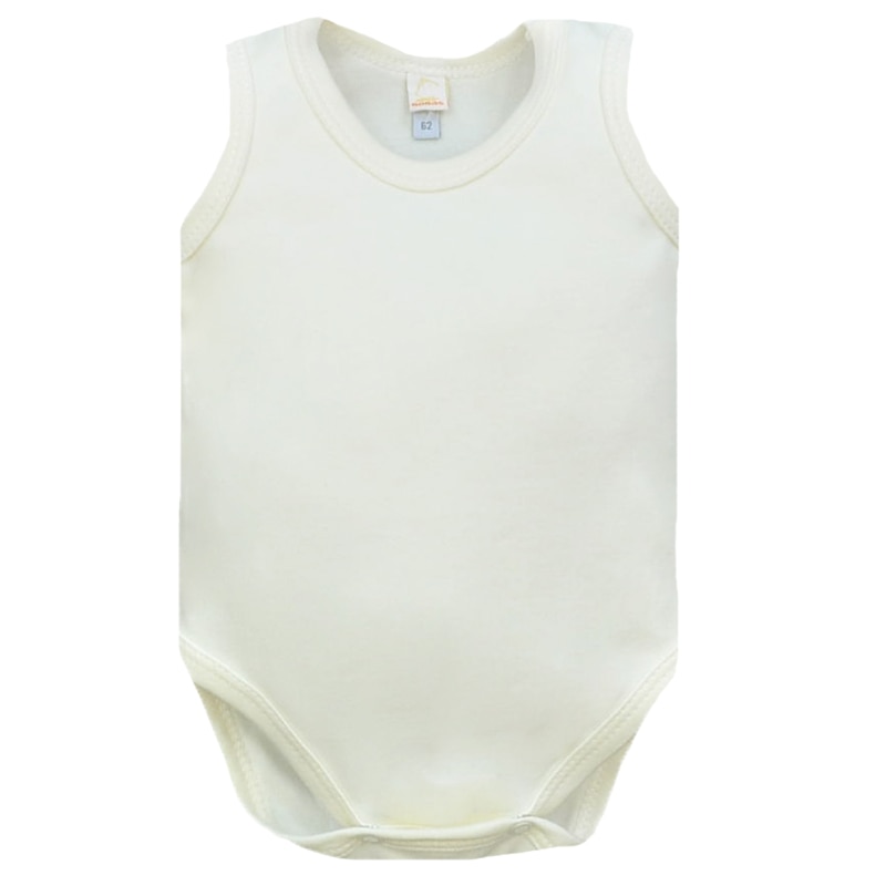 Body fara maneci pentru bebelusi Koala Ramiaczka 0899, Galben, 74 cm