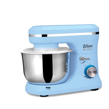 Mixer Multifunctional Zilan , Putere 1000 W , Accesorii Incluse , Buton Rotativ cu 8 Trepte, Functie Pulse, Bol din Otel Inoxidabil 4,5 L, Indicator LED, Design Modern, Albastru Mixer Multifunctional Zilan , Putere 1000 W , Accesorii Incluse , Buton Rotativ cu 8 Trepte, Functie Pulse, Bol din Otel Inoxidabil 4,5 L, Indicator LED, Design Modern, Albastru