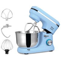 Mixer Multifunctional, Putere 1000 W, Accesorii Incluse, 8 Trepte, Functie Pulse, Bol din inox 4,5 L, ZILAN-TORNADO Albastru