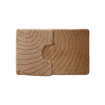 Set 2 covorase de baie Lines, culoare Maro, dimensiune 50x80 cm + 50x40 cm Set 2 covorase de baie Lines, culoare Maro, dimensiune 50x80 cm + 50x40 cm