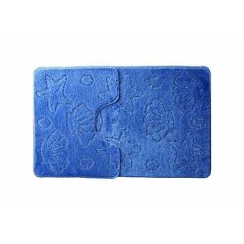 Set 2 covorase de baie Marine, culoare Albastru, dimensiune 50x80 cm + 50x40 cm Set 2 covorase de baie Marine, culoare Albastru, dimensiune 50x80 cm + 50x40 cm