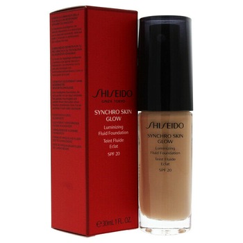 Fond de ten Shiseido Synchro Skin Glow Luminizing Fluid Foundation, Neutral 4, 30 ml Fond de ten Shiseido Synchro Skin Glow Luminizing Fluid Foundation, Neutral 4, 30 ml