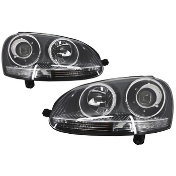 Set 2 Faruri compatibil cu VW Golf 5 V Mk5 (2003-2007) Jetta (2005-2010) GTI R32 Design Chrome RHD - Volan Dreapta Set 2 Faruri compatibil cu VW Golf 5 V Mk5 (2003-2007) Jetta (2005-2010) GTI R32 Design Chrome RHD - Volan Dreapta