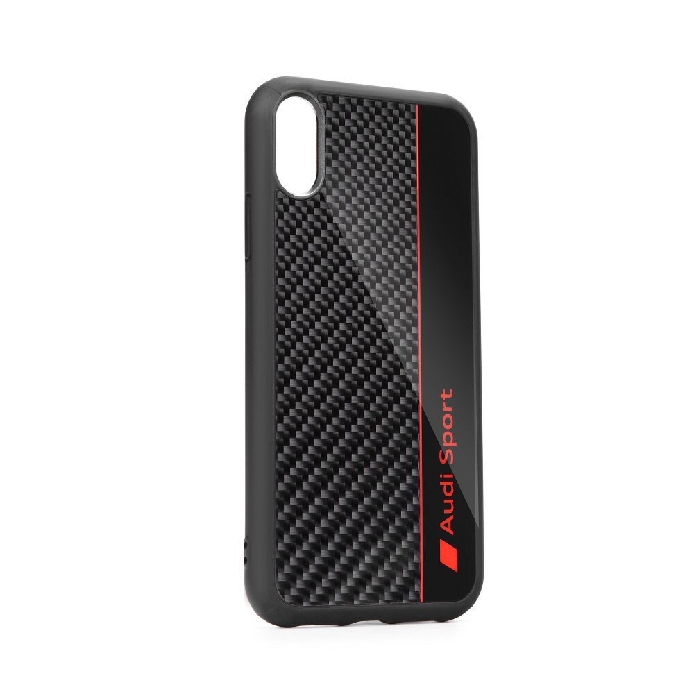 Husa iPhone XS MAX Audi R8 Carbon Fibre Neagra