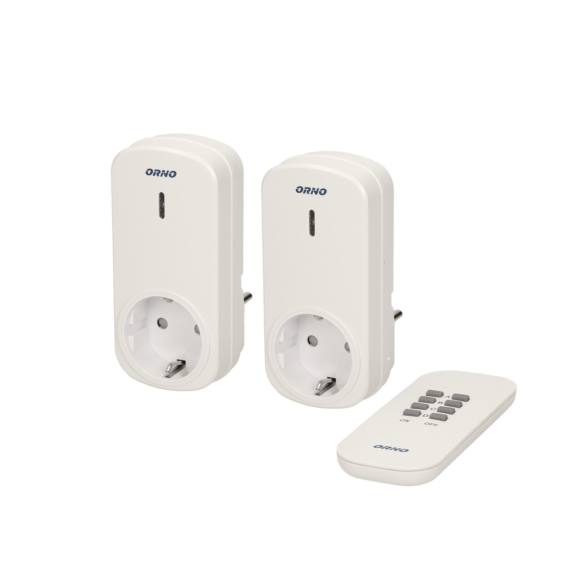 Prize wireless ORNO OR-GB-418 (GS), wireless, telecomanda, set 2 bucati, 1000W, schuko, IP20, alb