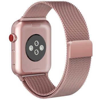 Curea otel inoxidabil Tech-Protect Milaneseband compatibila cu Apple Watch 1/2/3/4/5/6/7/SE (38/40/41mm) Rose Gold Curea otel inoxidabil Tech-Protect Milaneseband compatibila cu Apple Watch 1/2/3/4/5/6/7/SE (38/40/41mm) Rose Gold