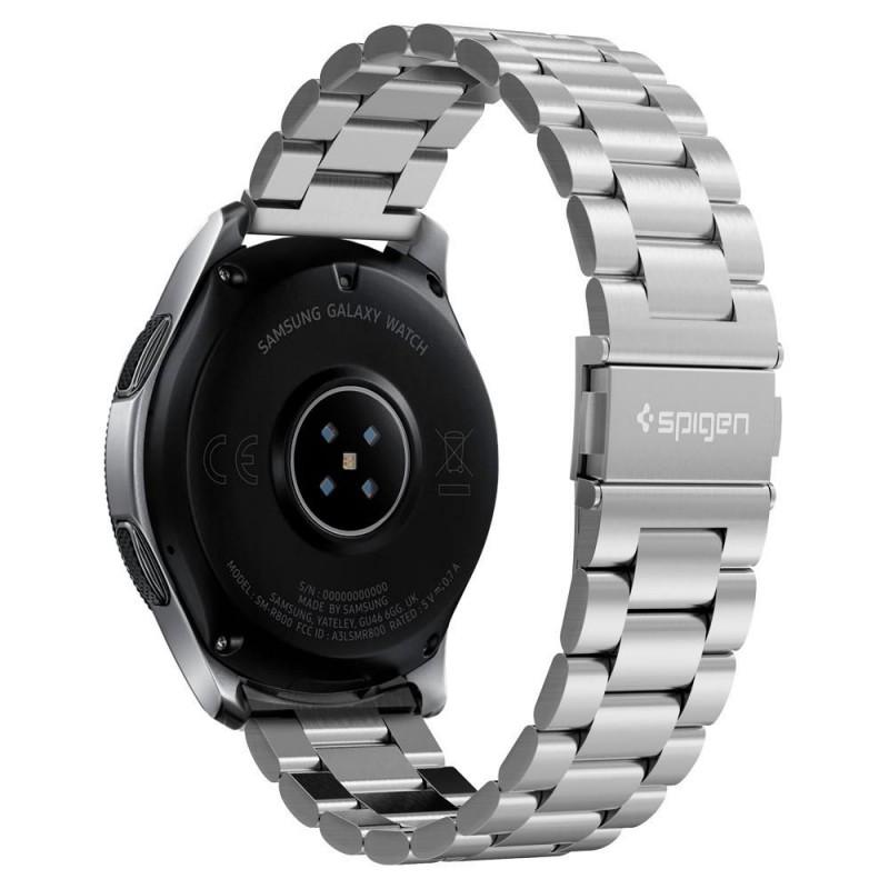 Curea otel inoxidabil Spigen Modern Fit Samsung Galaxy Watch 3 (45mm) / Galaxy Watch (46mm) Silver