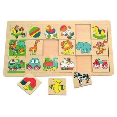Tabla educativa din lemn cu imagini Suzie Woodyland