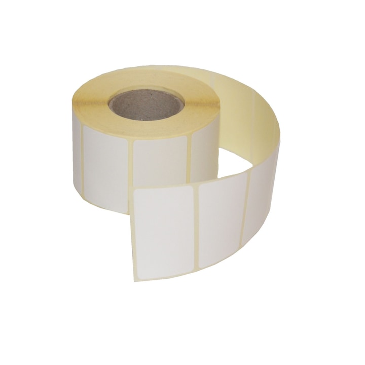 Etichete autoadezive termice, Avery, 58mm x 43mm TD (1000 etichete/rola), Alb